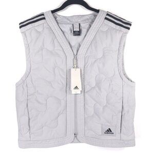 NWT Adidas Nuganic Light Insulation Jacket Vest Gray Black Oversized SMALL